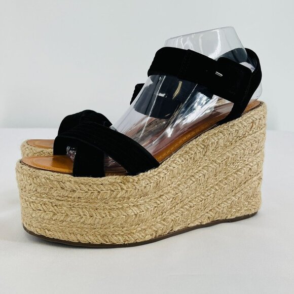SCHUTZ Women's Blisse Ankle Strap Espadrille Platform Sandals Size 9.5 - Picture 1 of 13